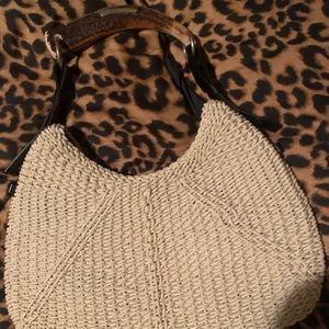 yves saint laurent mombasa horn macrame woven bag